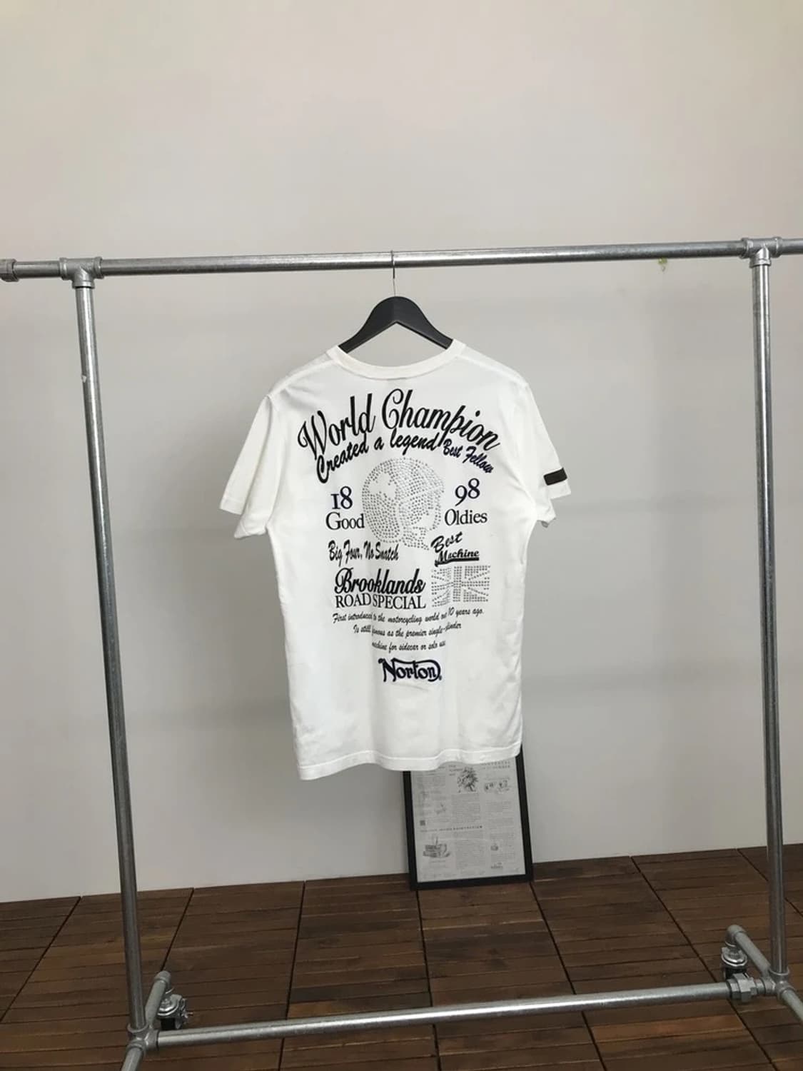 Norton Rhinestone Logo Slim Fit Tee 상품이미지5