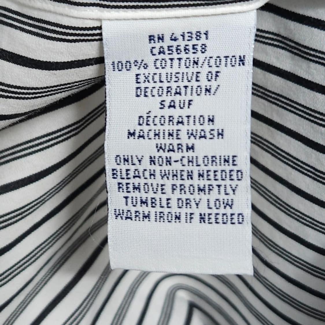 105 POLO 폴로 랄프로렌 블랙 스트라이프 셔츠 상품이미지4