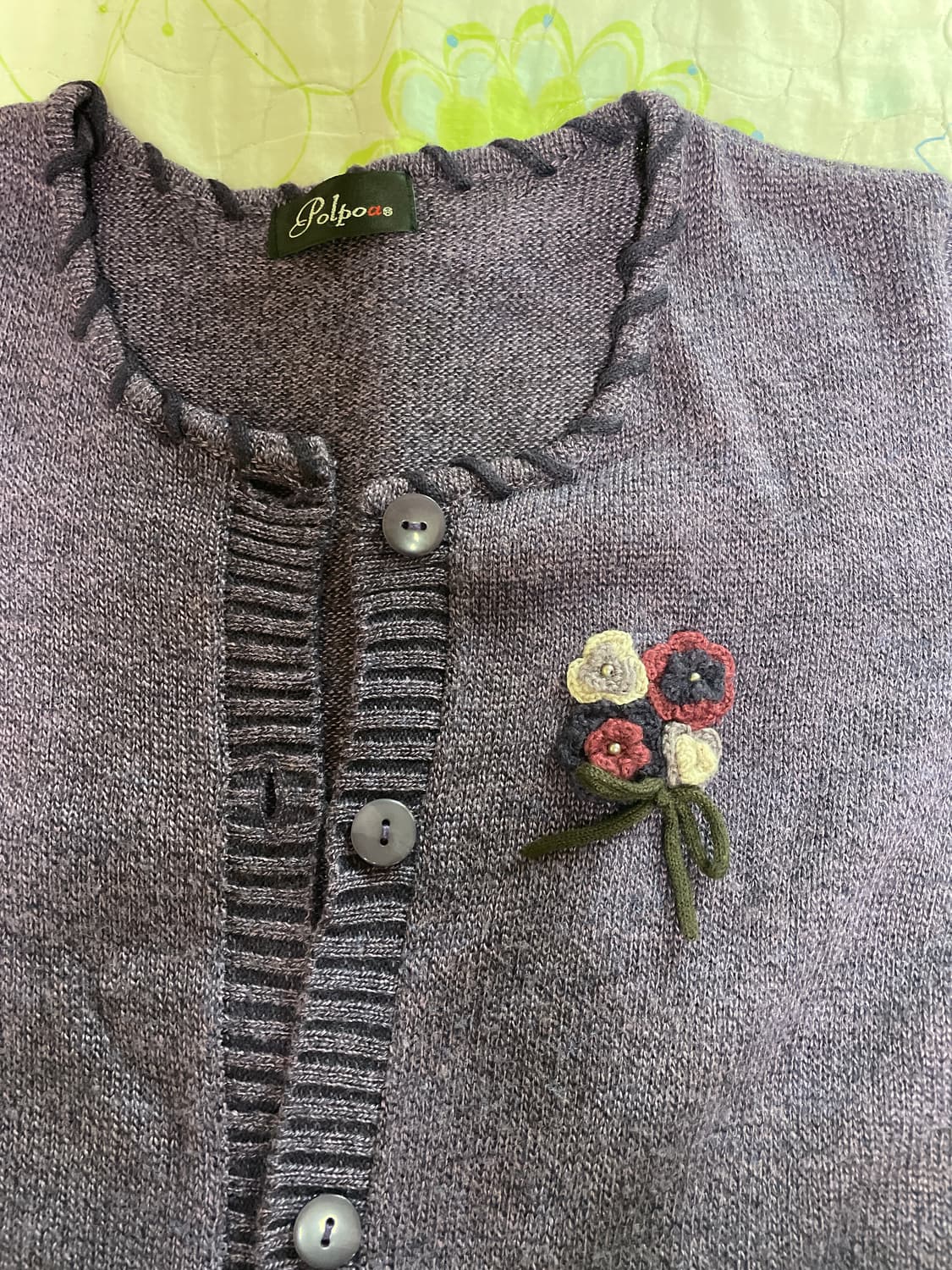 니트반팔가디건 상품이미지2