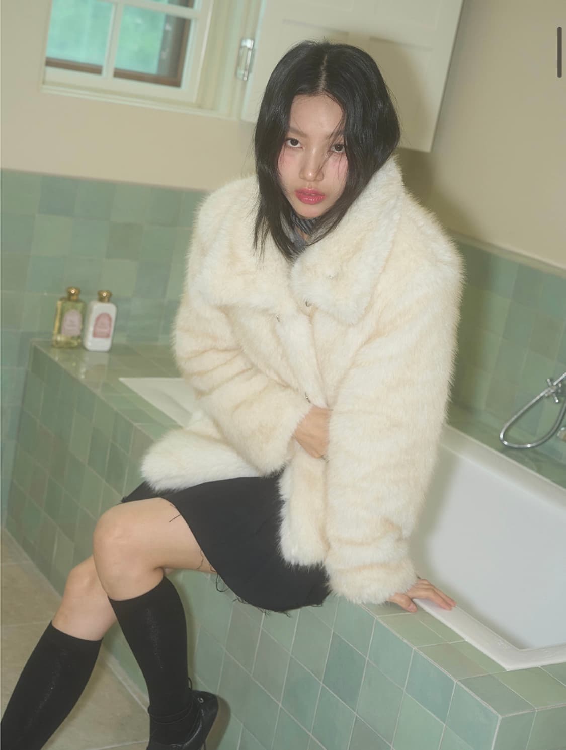 일리고 시어링 퍼자켓 (아이보리) 상품이미지1