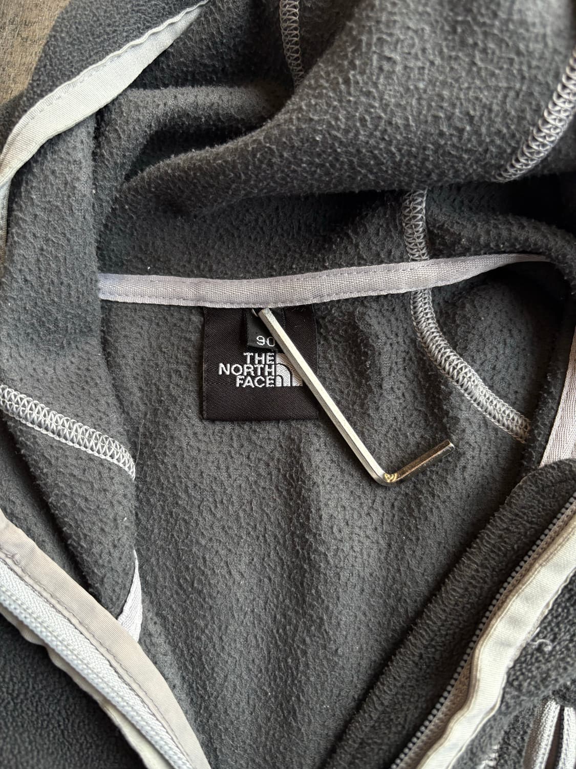노스페이스 차콜 스티치 후드 플리스 상품이미지4