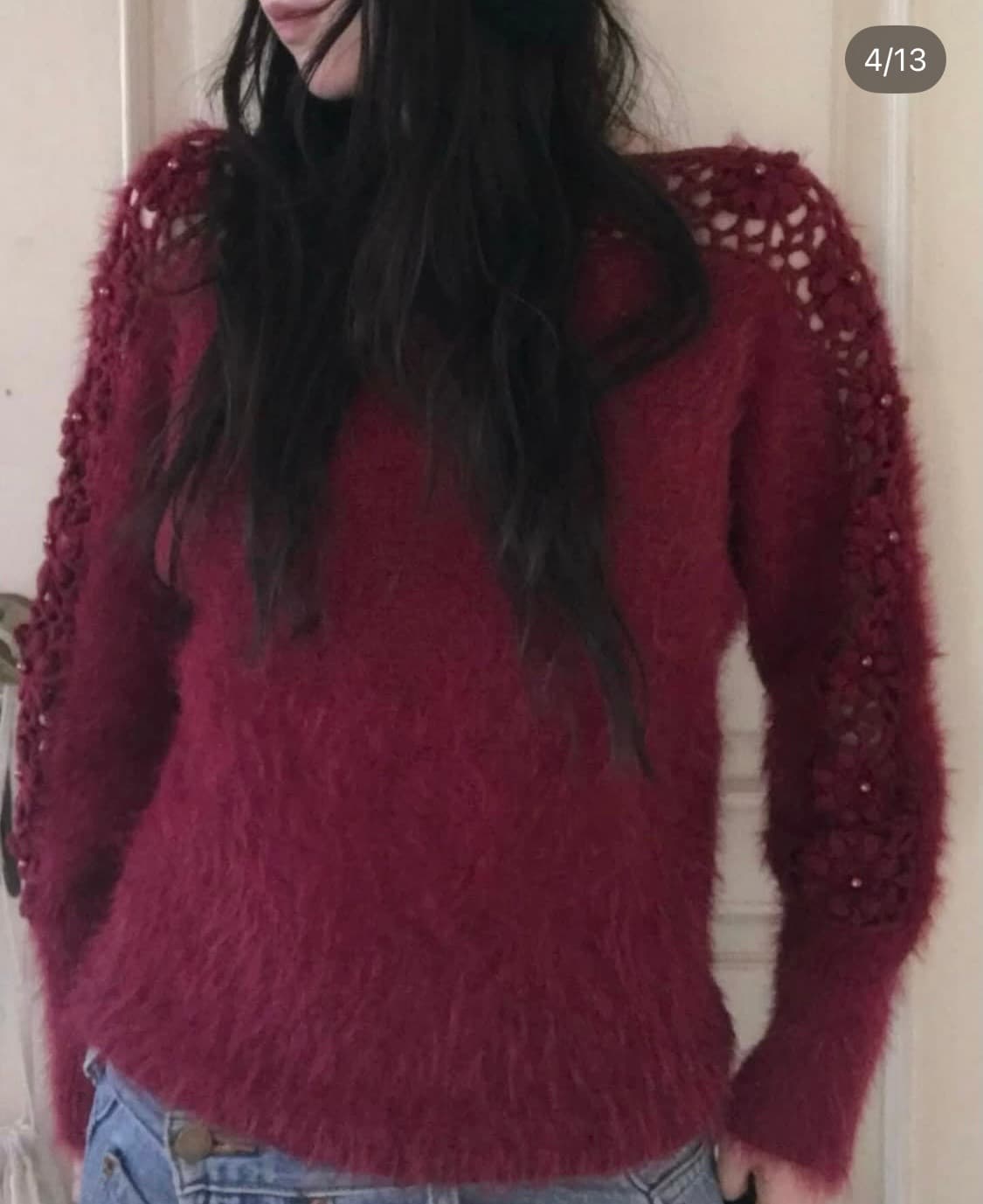 vintage flower net knit 상품이미지4