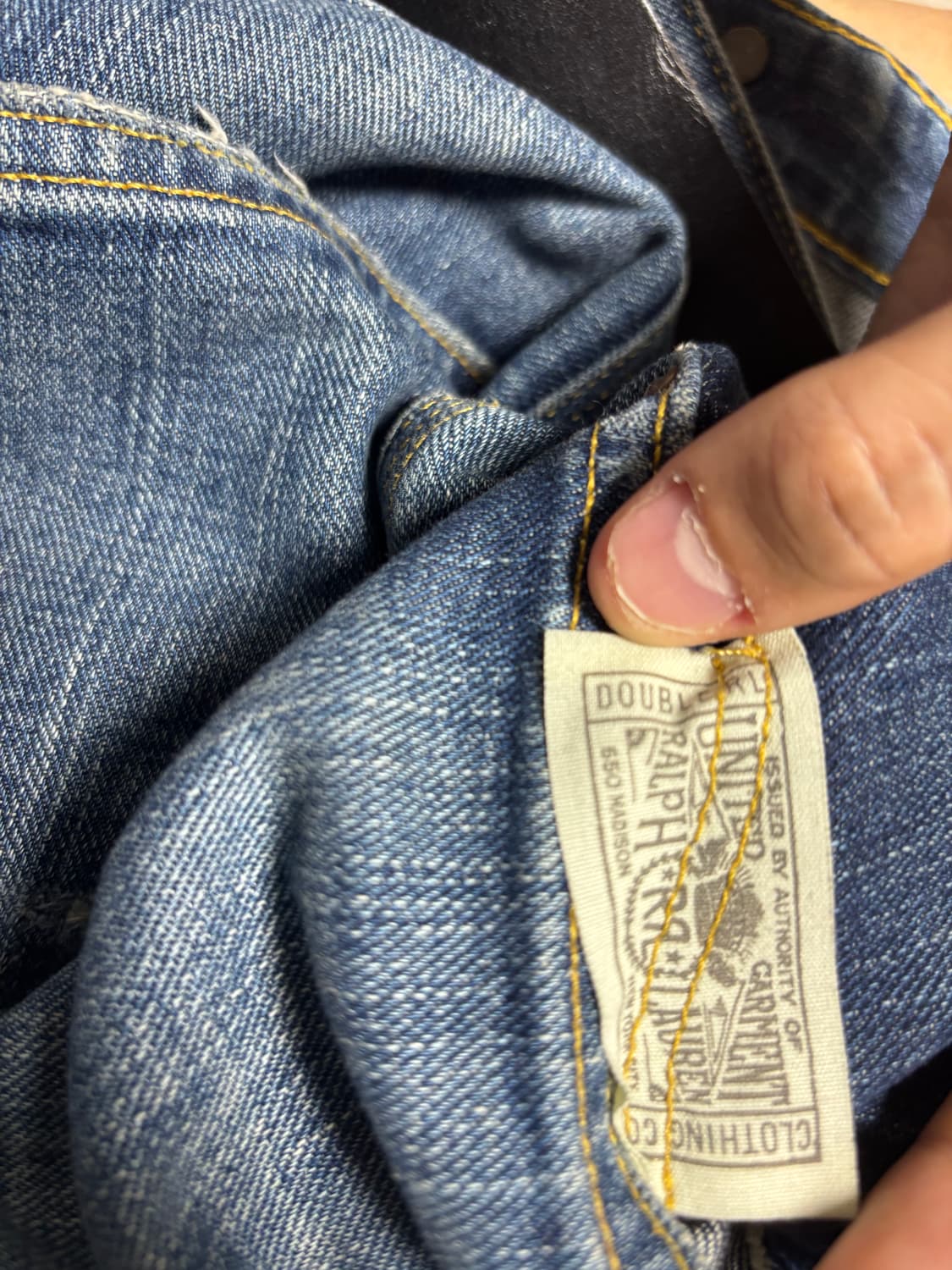 RRL 스트레이트 핏 브레이턴 디스트레스드 진 브레이턴 워시 상품이미지5