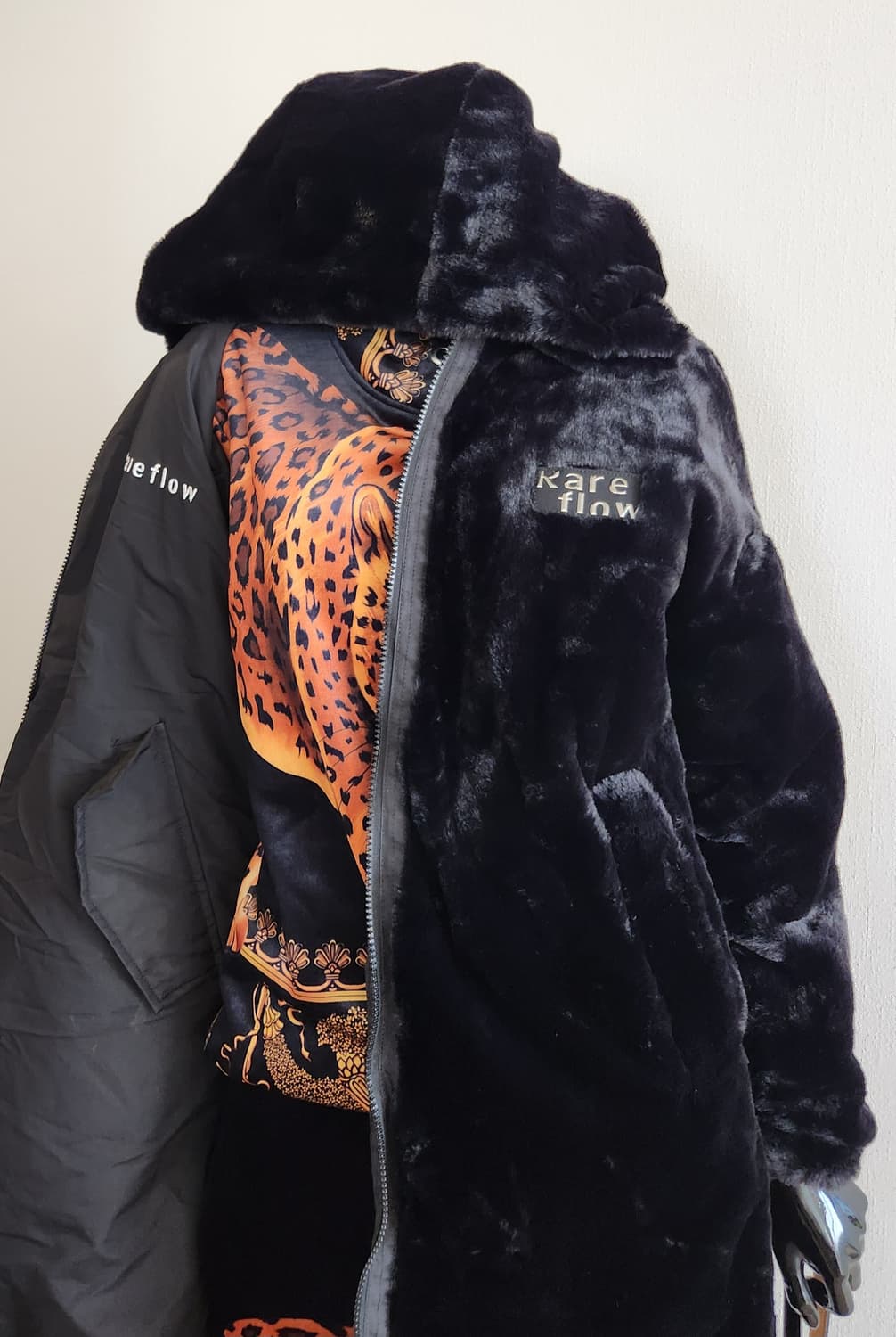 디스트나인 리버시블 퍼점퍼  상품이미지1