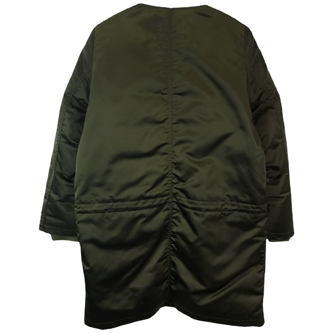 [아크네스튜디오] 카라리스 오버핏 사틴 롱 패딩 카키 P01117 상품이미지3