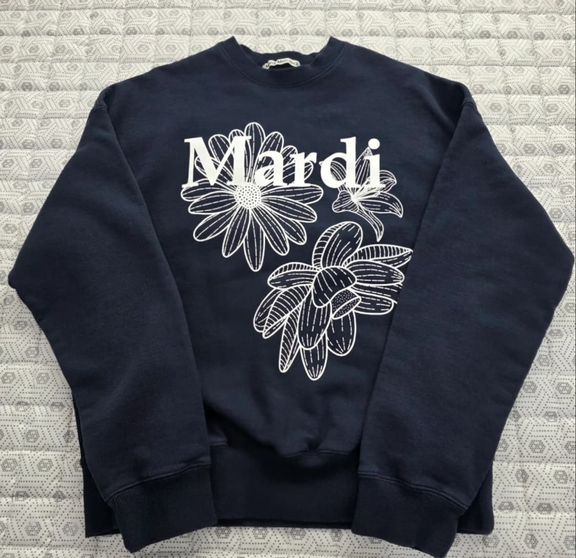 마르디 메크르디 네이비 맨투맨 FREE 상품이미지2