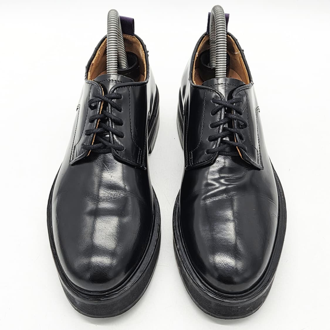  이티스 우먼스 킹스톤 레더 더비슈즈 블랙 (38)  상품이미지5