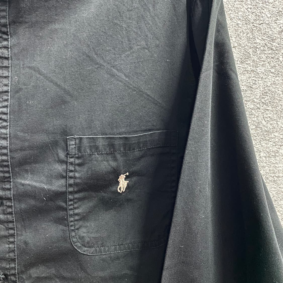 폴로 랄프로렌 클래식핏 자수로고 블랙 셔츠  B3740 상품이미지3