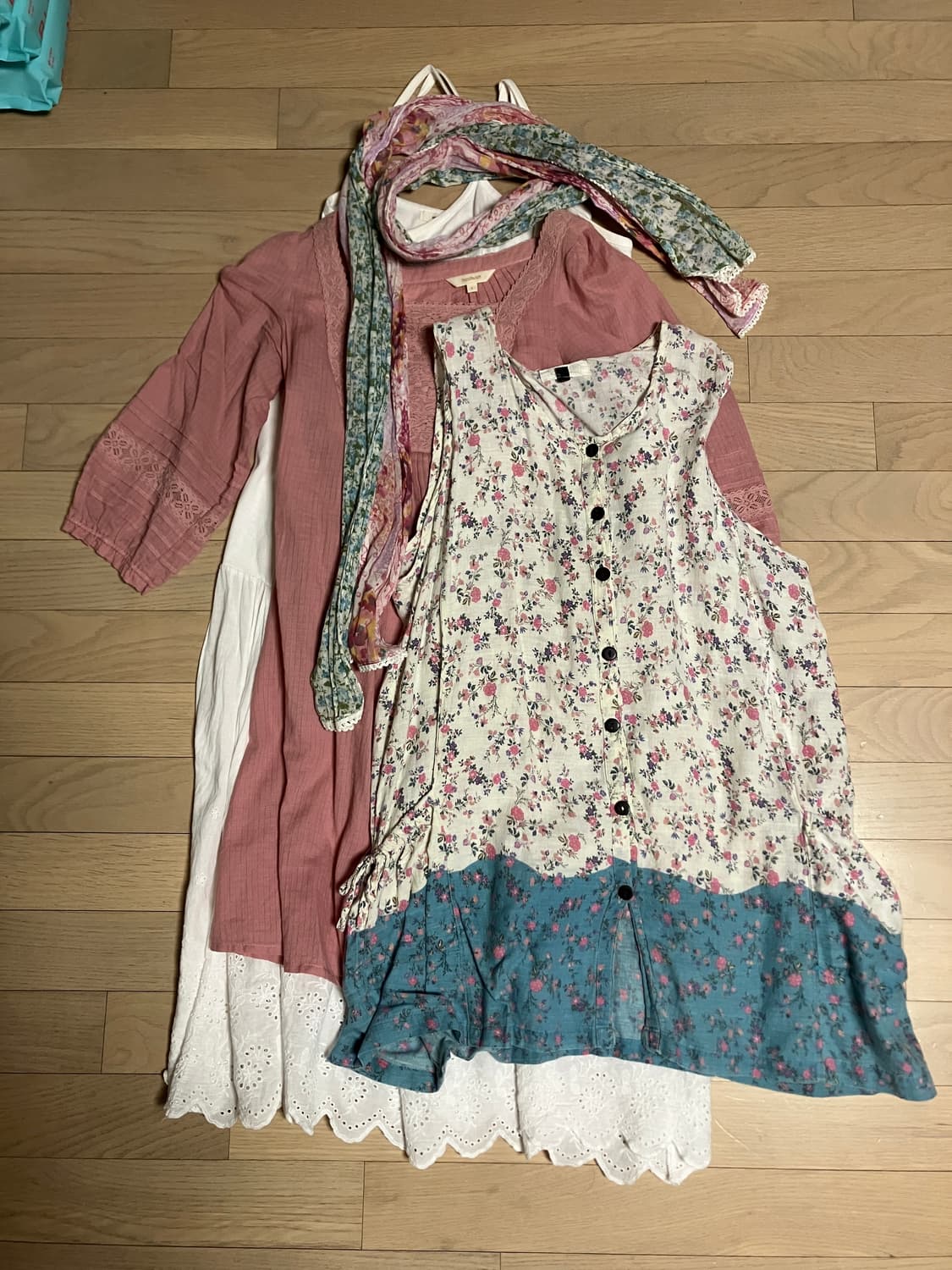 하쿠 핑크 빈티지 코디 세트 (4가지) 상품이미지2