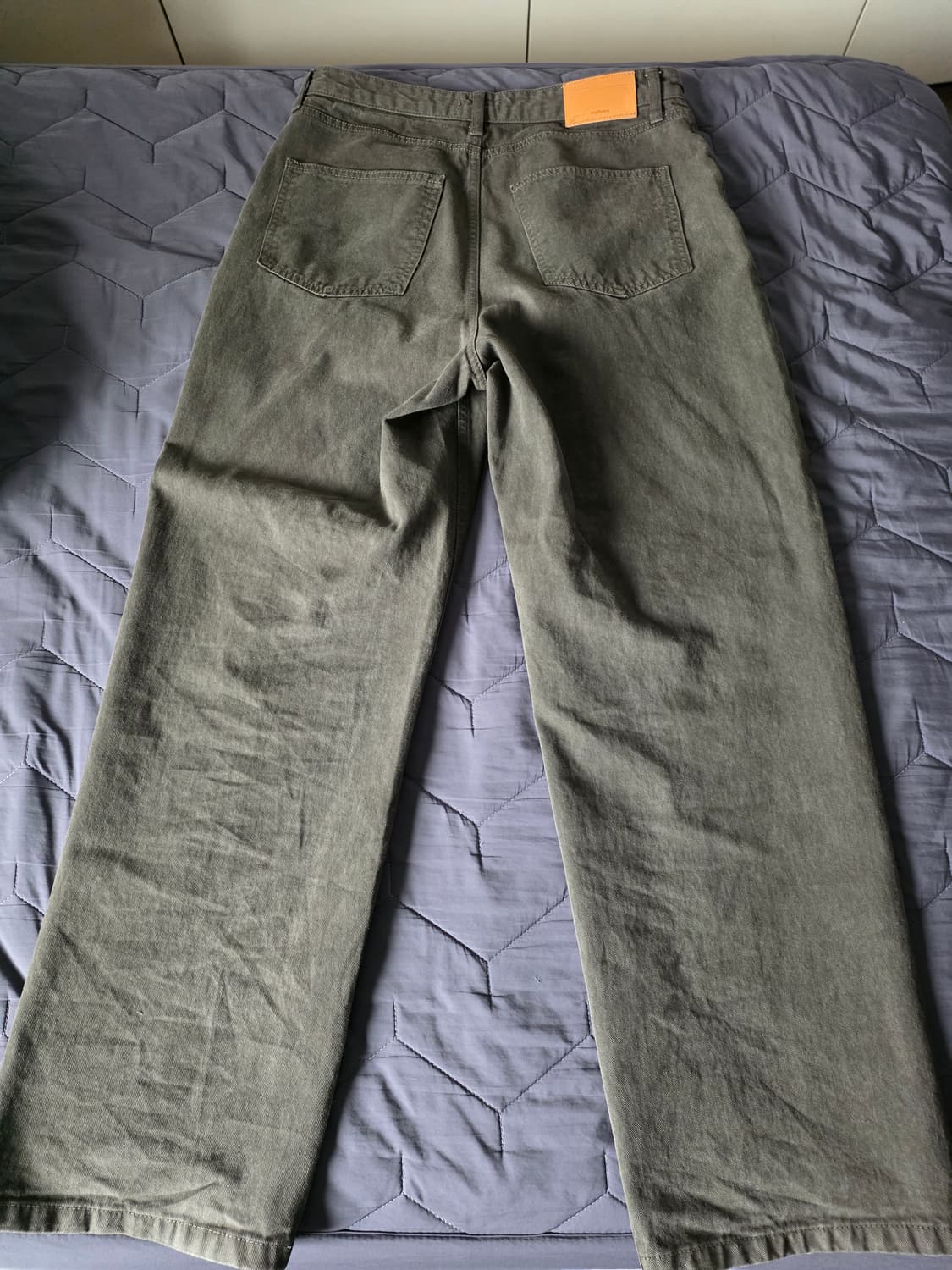 [m] 마이라이브러리 104 가먼트 다이드 팬츠 더스트 올리브 상품이미지2