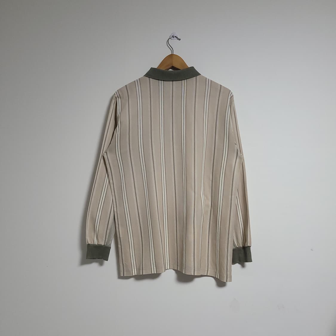 (95) DAKS 닥스 스트라이프 긴팔 카라 티셔츠 상품이미지5