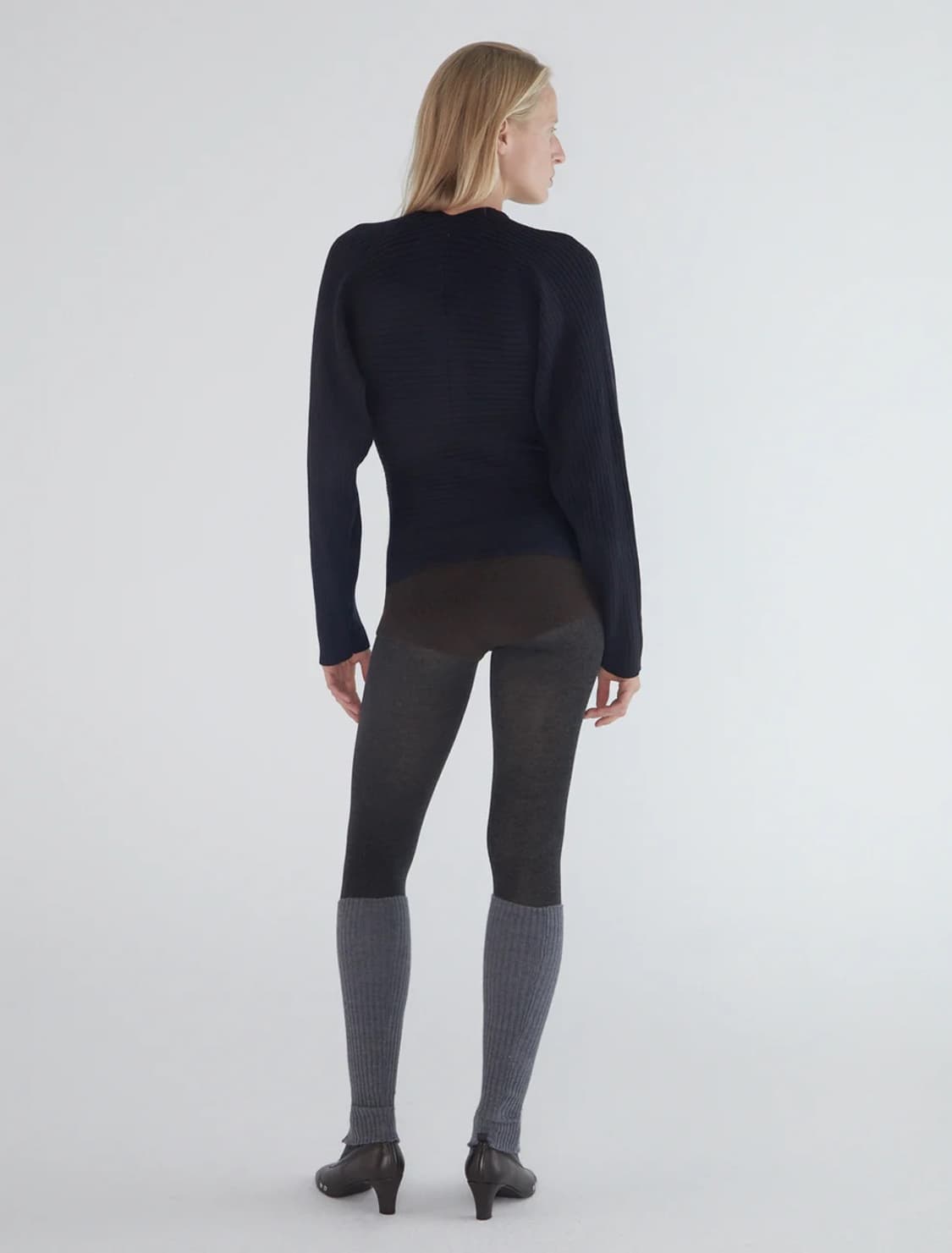 [S,M,L]팔로마울 Polenta 리브 크로스 롱 슬리브리스 탑 상품이미지4