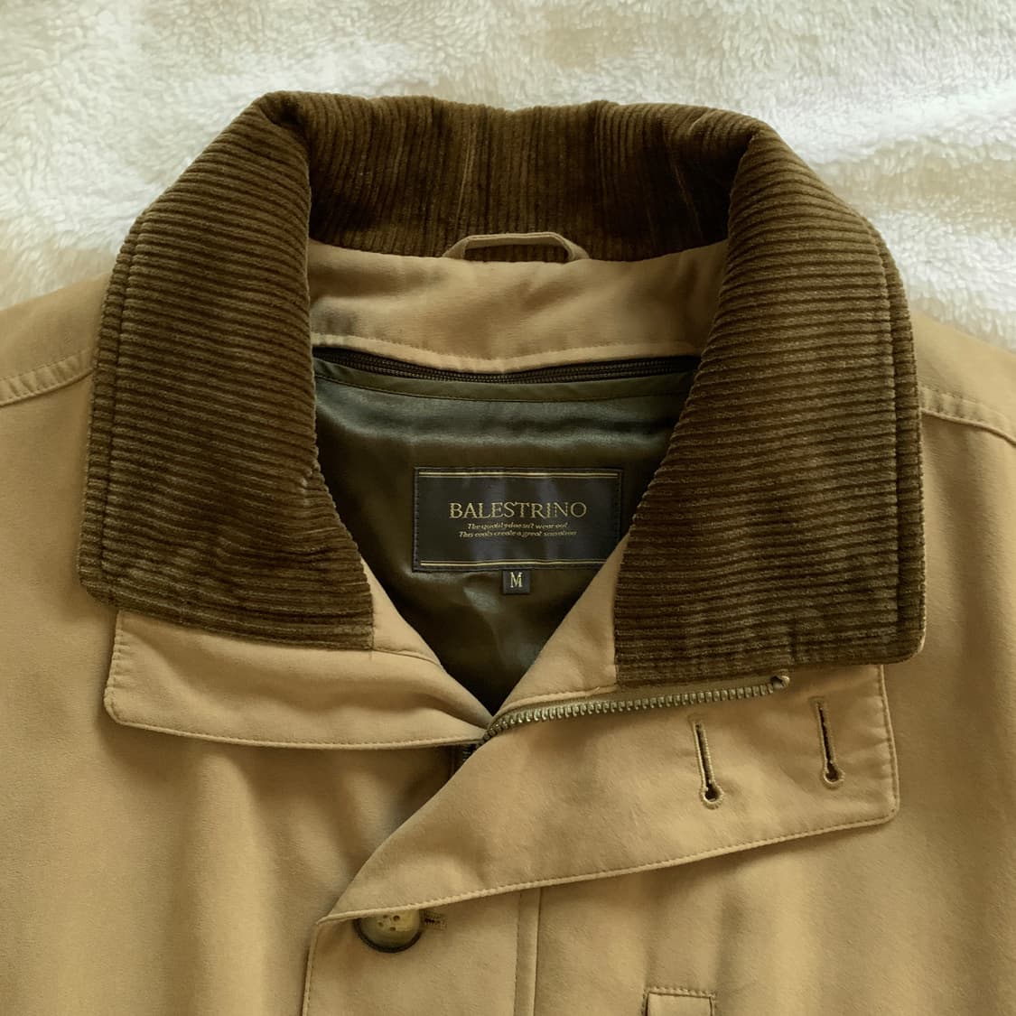 일본 빈티지 BALESTRINO 후드 사파리 워크 하프 자켓 상품이미지4