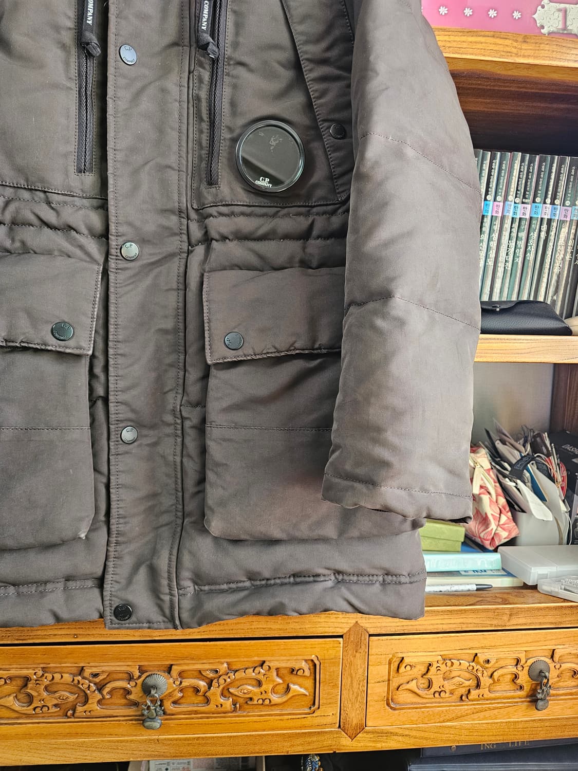 씨피컴퍼니 롱패딩 야상형 자켓 팔아요 cp 상품이미지4