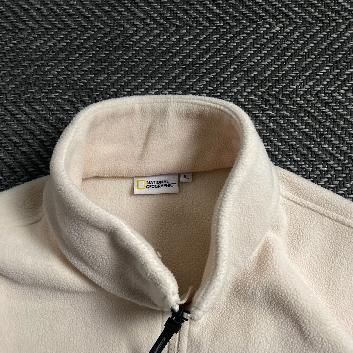 네셔널지오그래픽 와펜 플리스 집업 자켓 아이보리 y 4146 상품이미지5