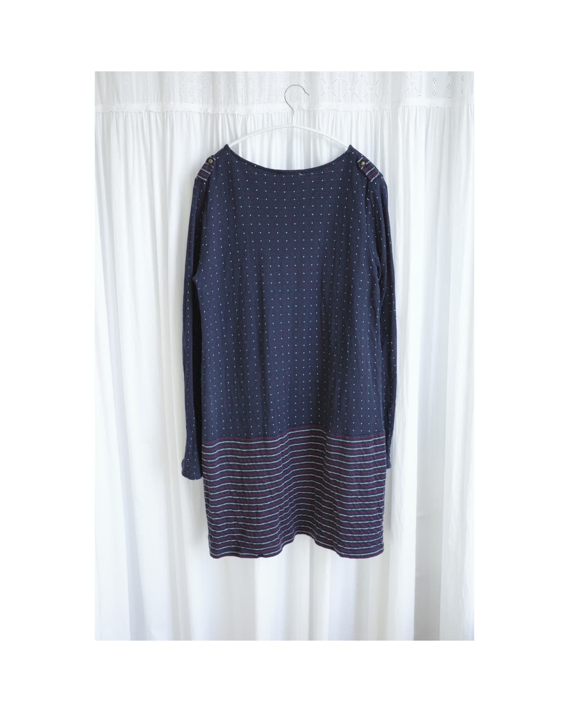 Navy dot stripe t-shirts 상품이미지2