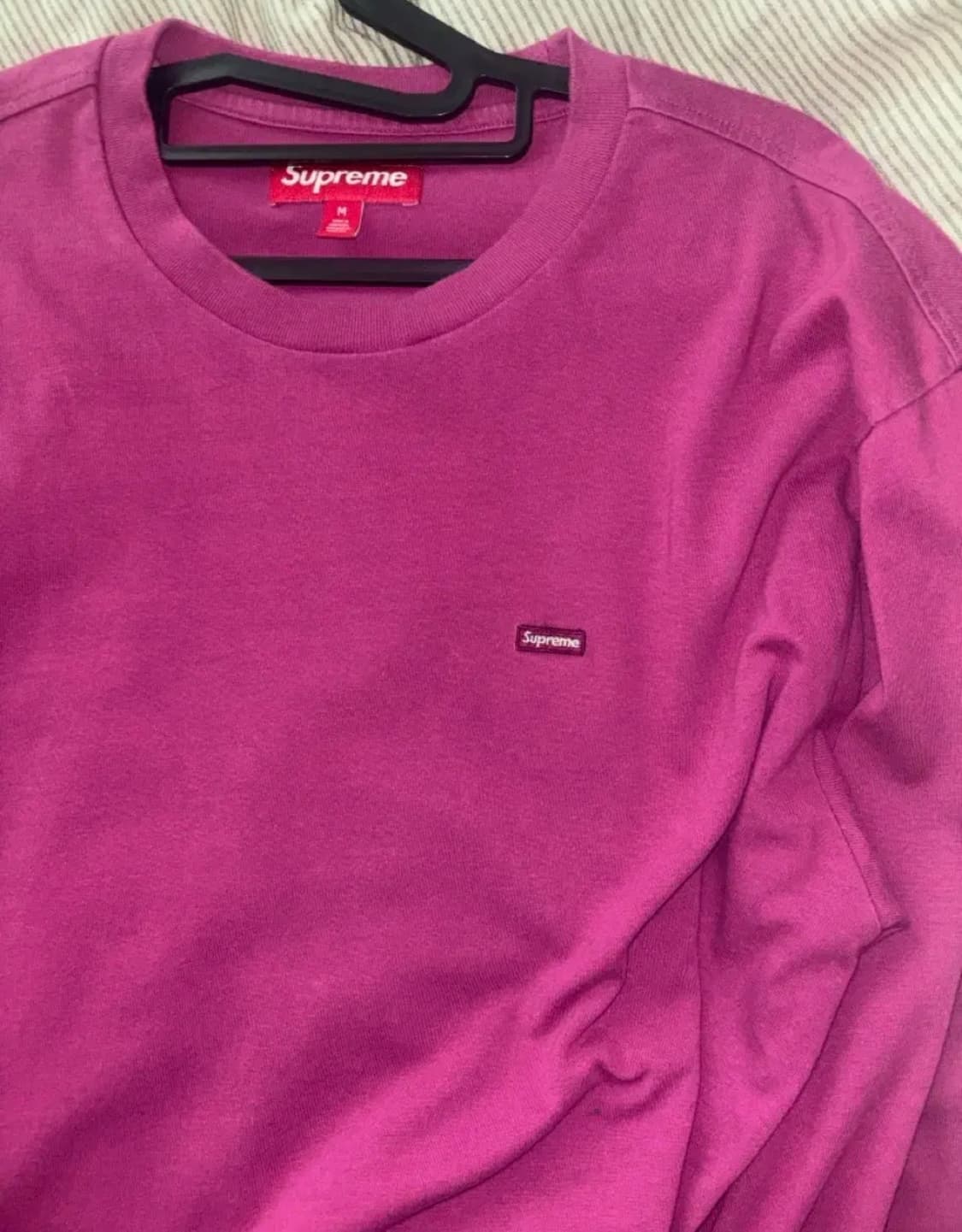 슈프림 스몰 박스 롱슬리브 티셔츠 브라이트 퍼플 상품이미지2