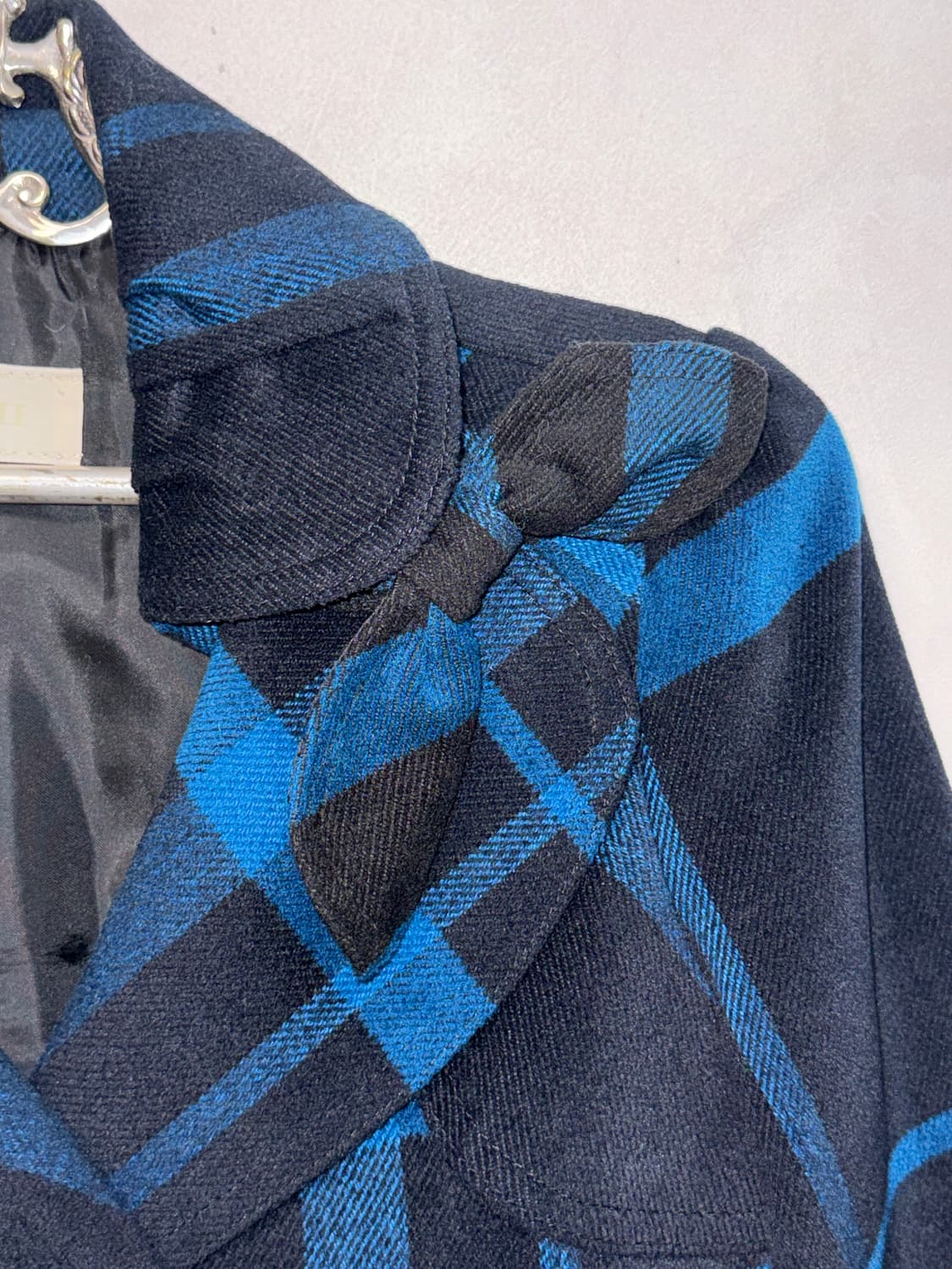 Blue black belted puff balloon ribbon jk 상품이미지6