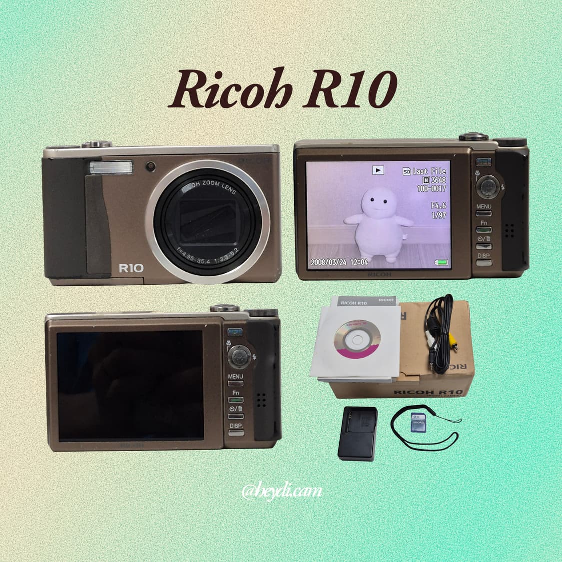 리코 R10(ricoh R10) 브라운 상품이미지4