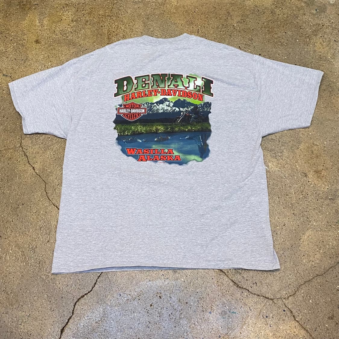 미국 빈티지 할리데이비슨 데날리 빅로고 오토 반팔티 상품이미지5