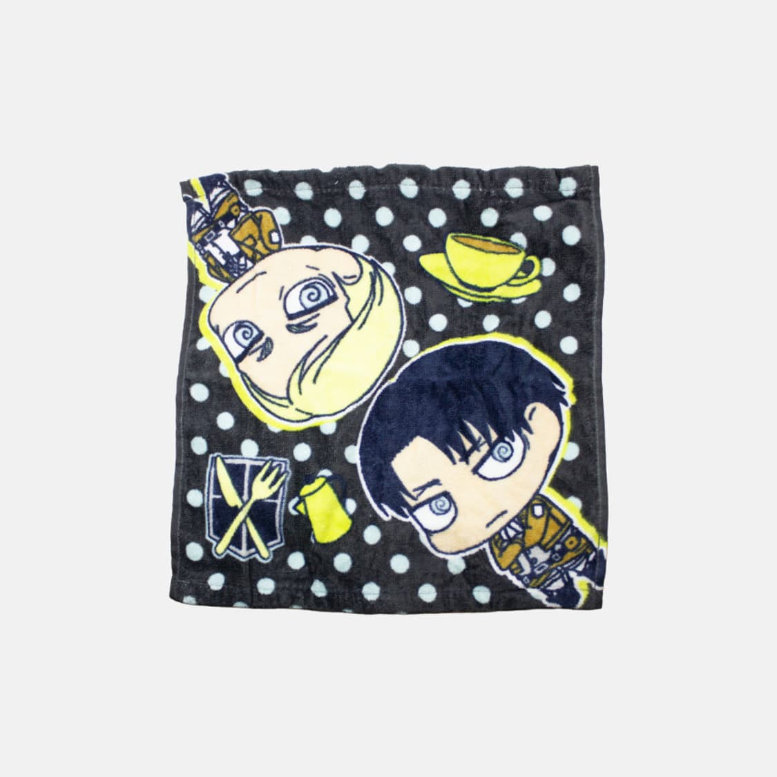 진격의 거인 SD 캐릭터 핸드타월 엘빈&리바이 상품이미지1