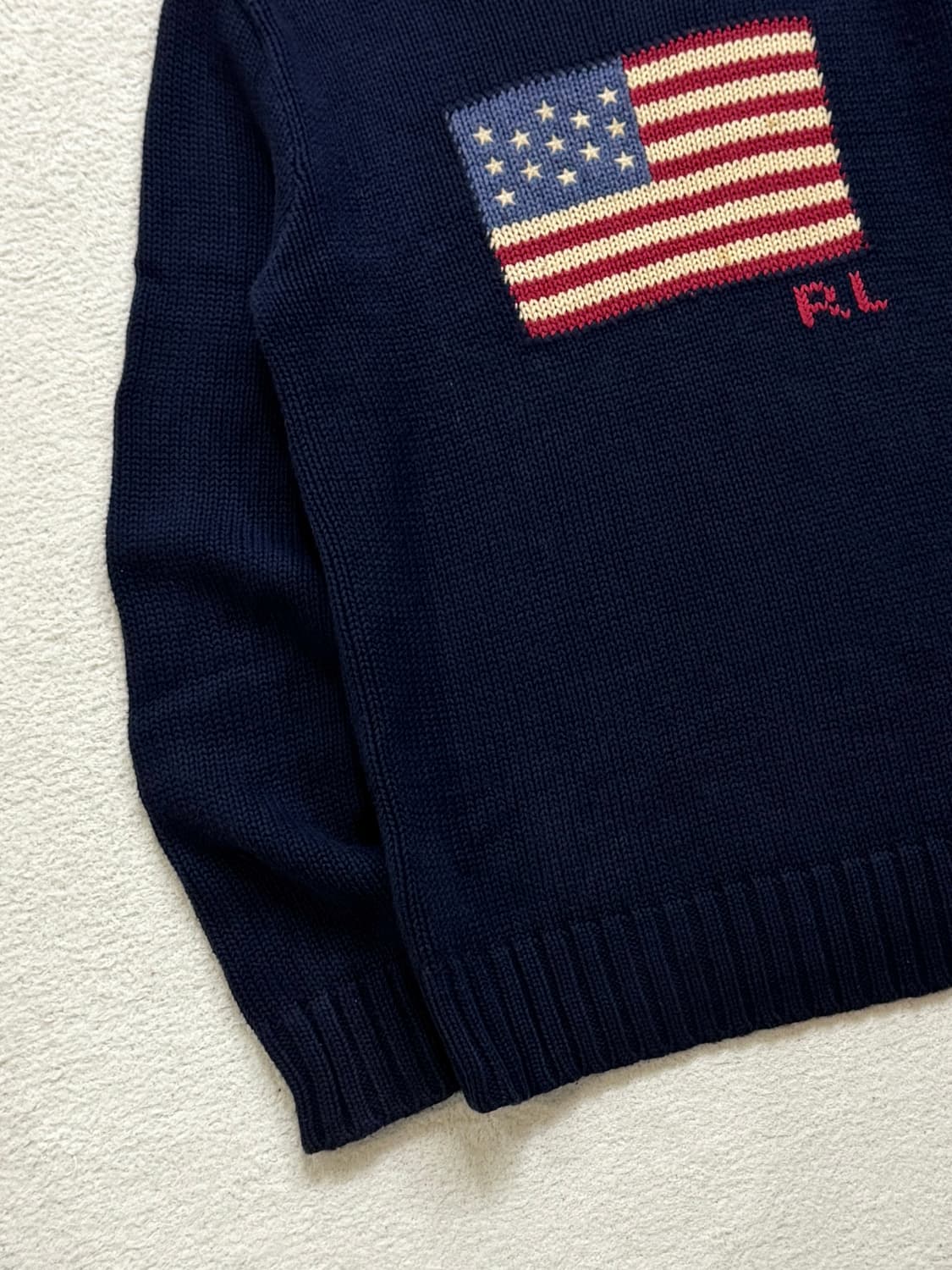 폴로 네이비 성조기 니트 상품이미지3