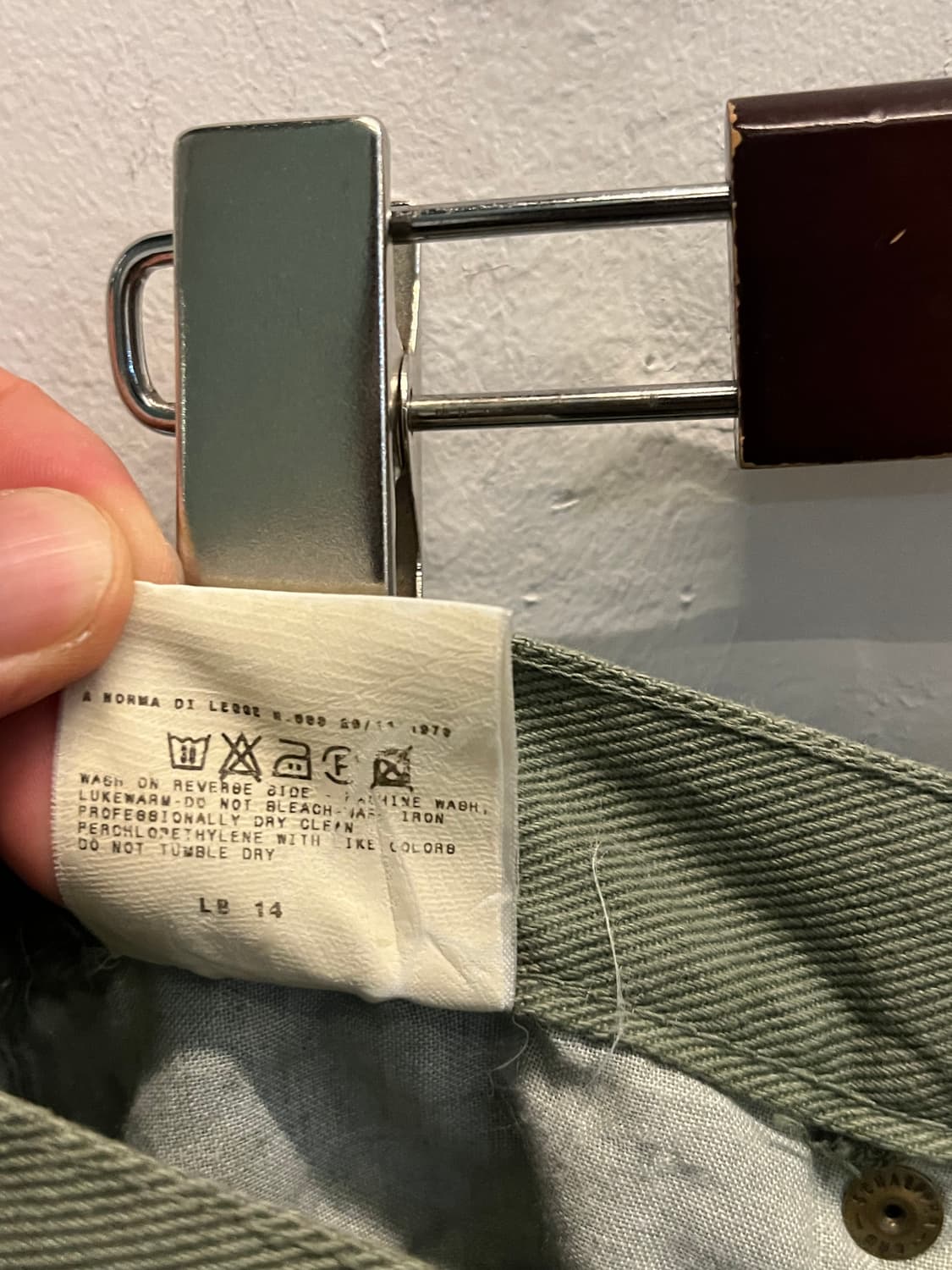 Dolce&Gabbana 빈티지 올리브 그린 부츠컷 진 상품이미지7