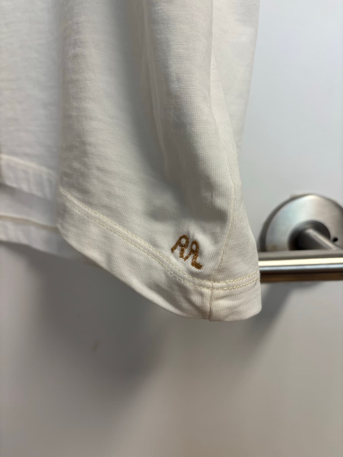 [L] RRL 릴렉스핏 헤비웨이트 저지 티셔츠 웜 화이트 상품이미지5