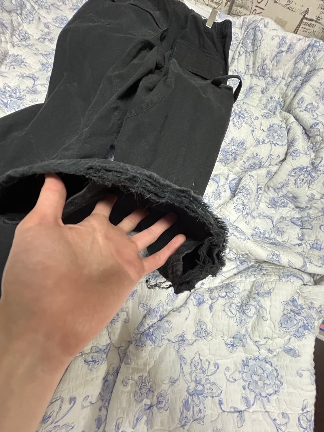 (3) 폴리테루 페인터 파자마 팬츠 블랙 상품이미지5