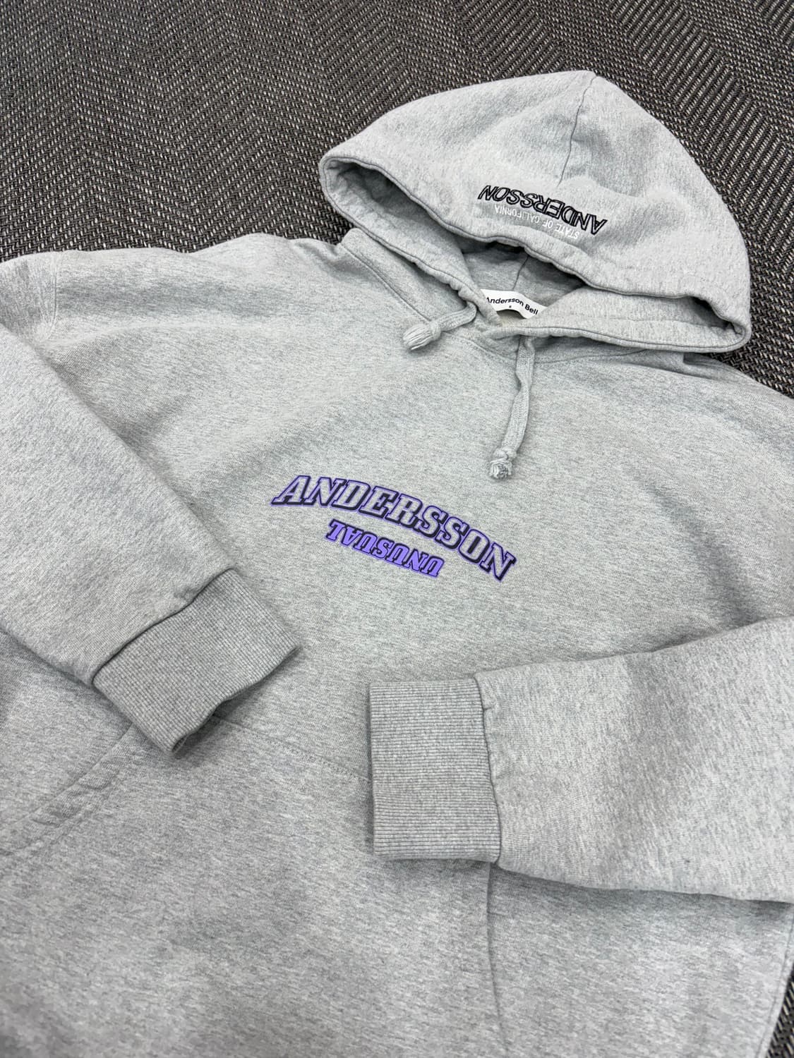 앤더슨벨 후드티 그레이S 상품이미지3