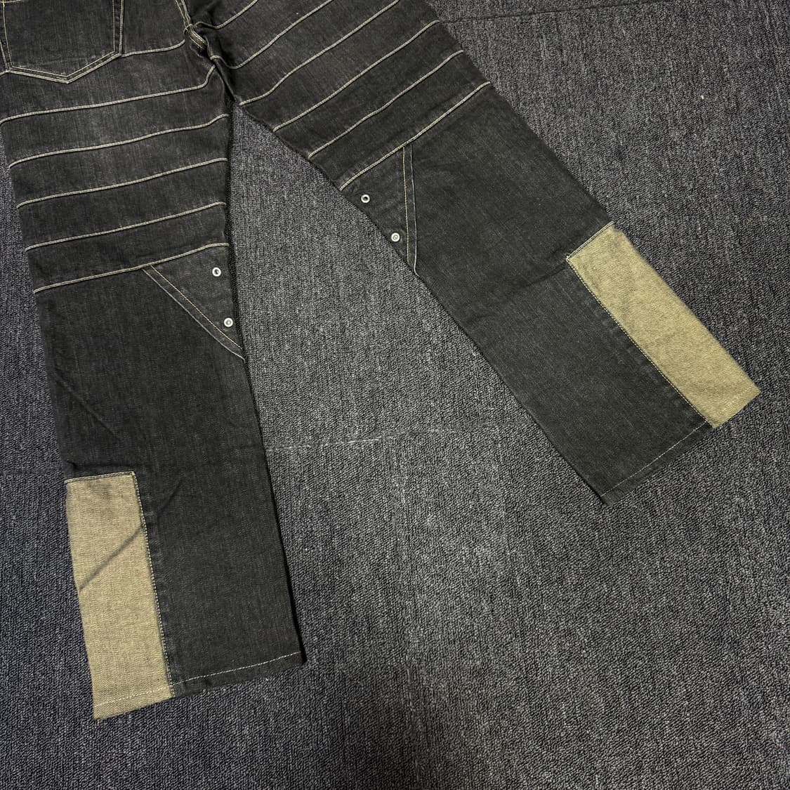 PPFM 패치워크 디테일 데님 팬츠 상품이미지7