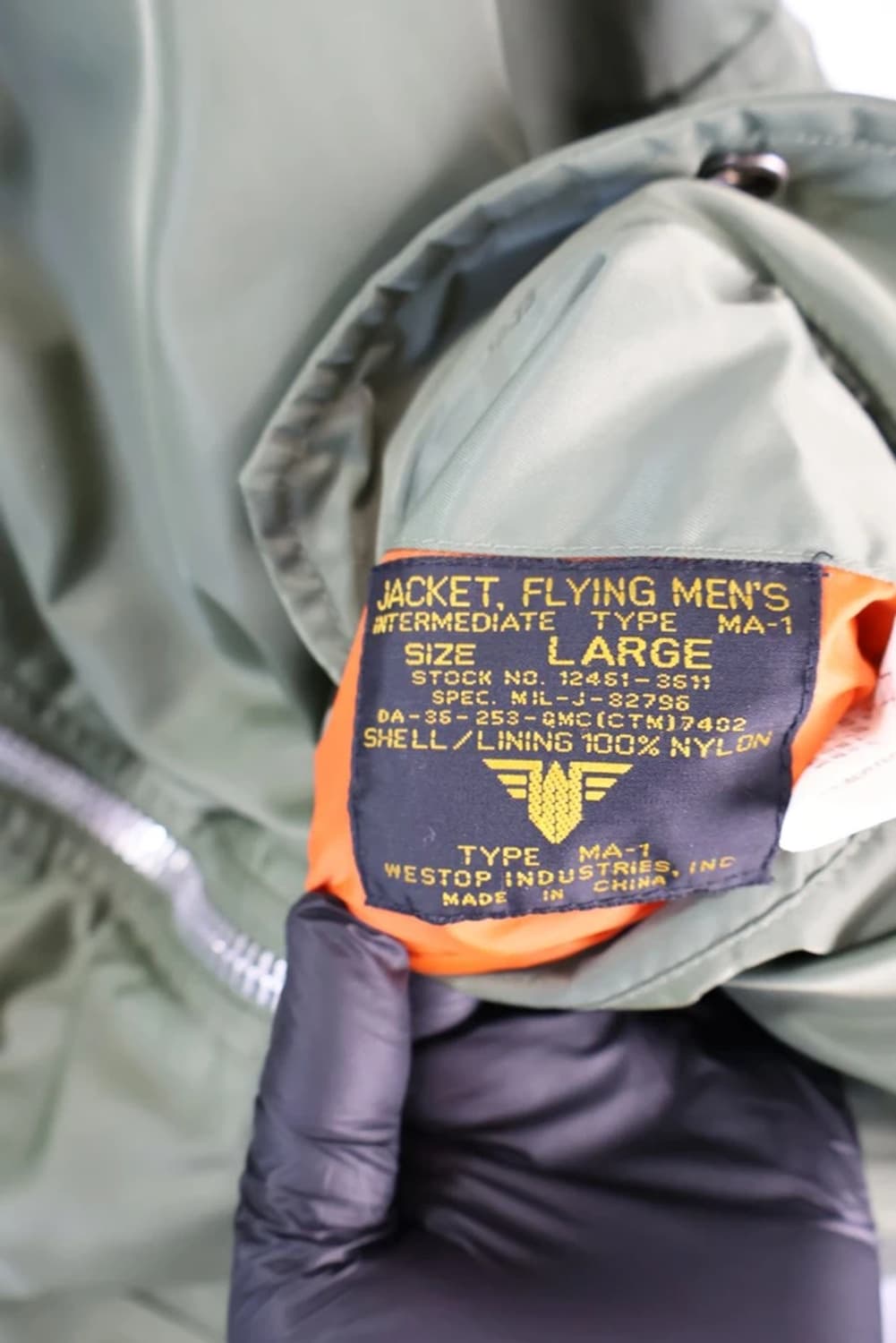 WESTOP MA-1 Flight Jacket 상품이미지7