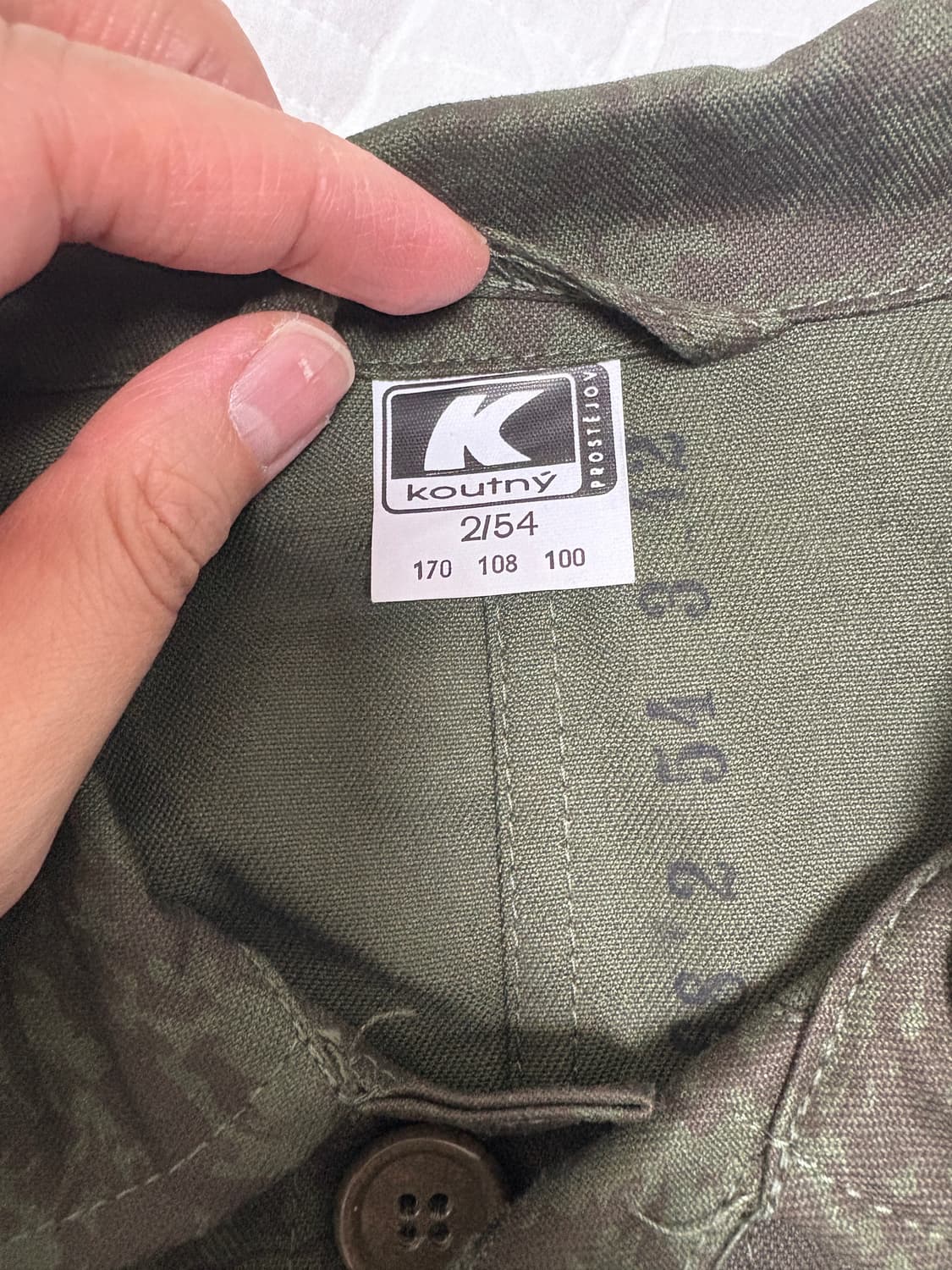 체코군 M-92 워크 자켓 보급 자켓 상품이미지6