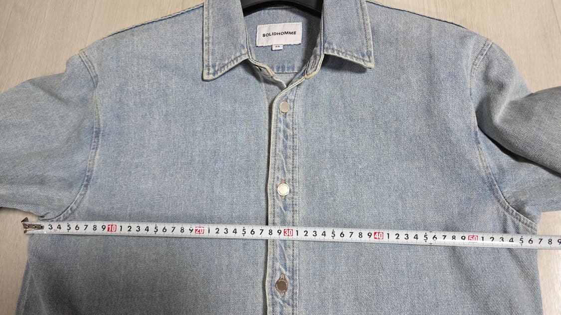 (착샷) 솔리드옴므 데님 셔츠 자켓  상품이미지7