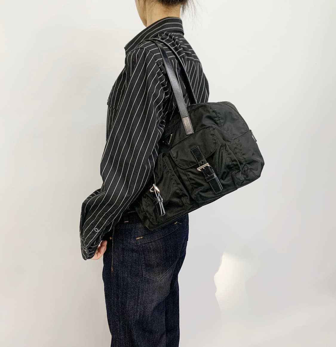 프라다 나일론 숄더백 상품이미지10