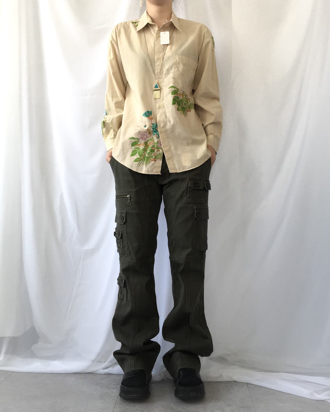 Oriental printing shirt 상품이미지4