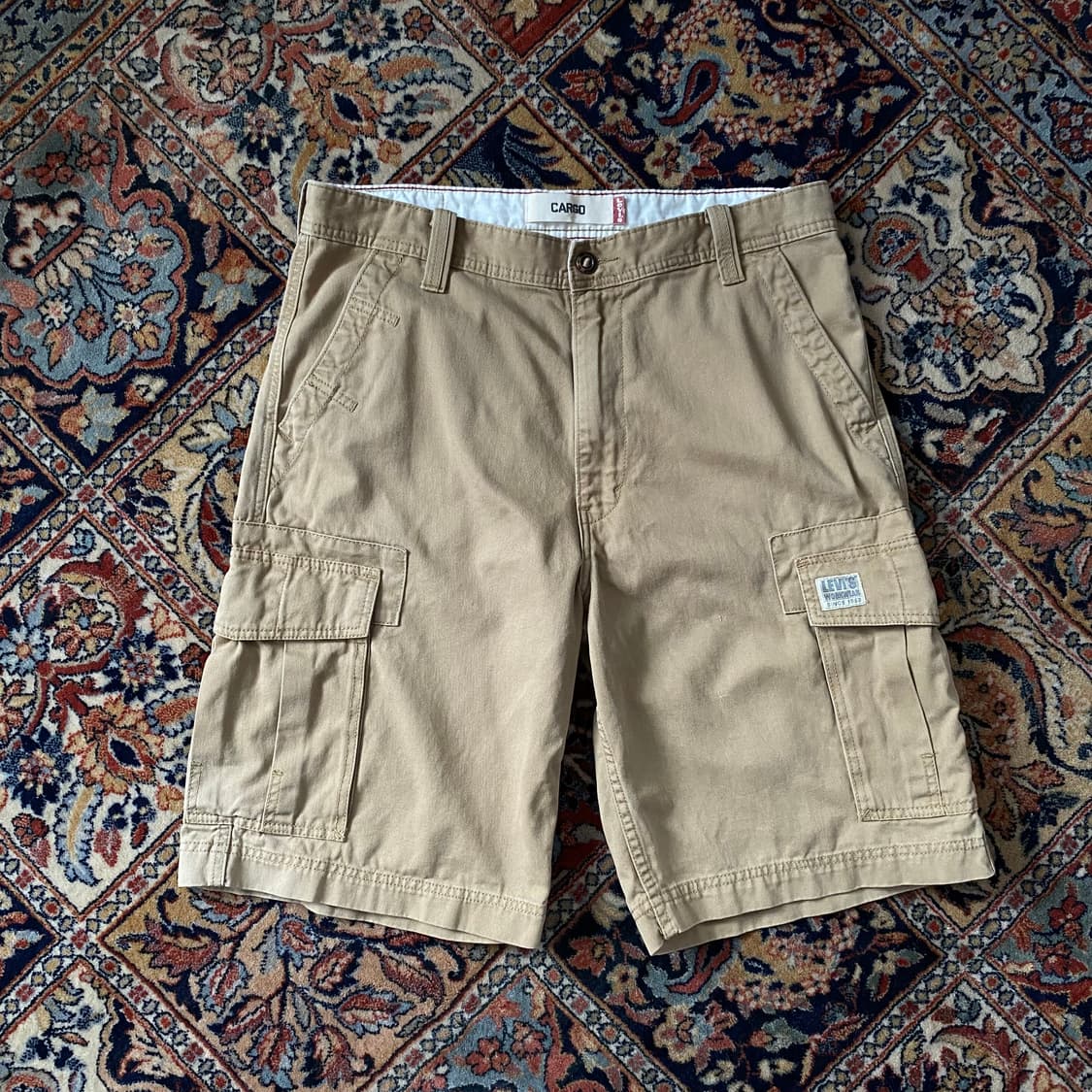 🌊00s Levis Cargo shorts Beige 상품이미지1