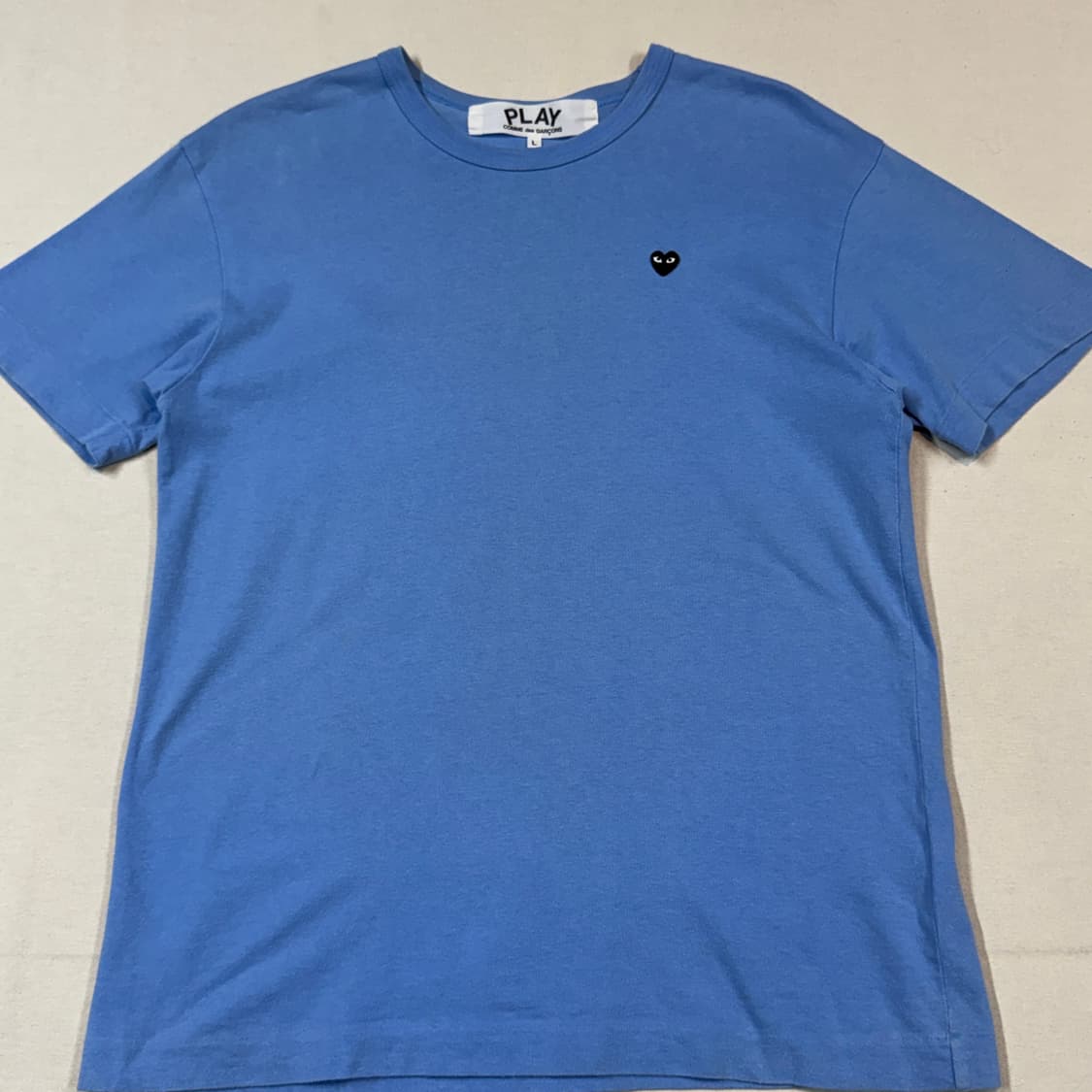 L) 꼼데가르송 플레이 미니 블랙와펜 숏 슬리브 티셔츠 정품 상품이미지2