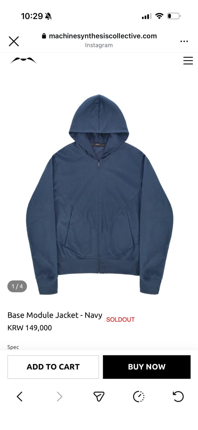 Msc) Base Module Jacket - Navy 상품이미지1