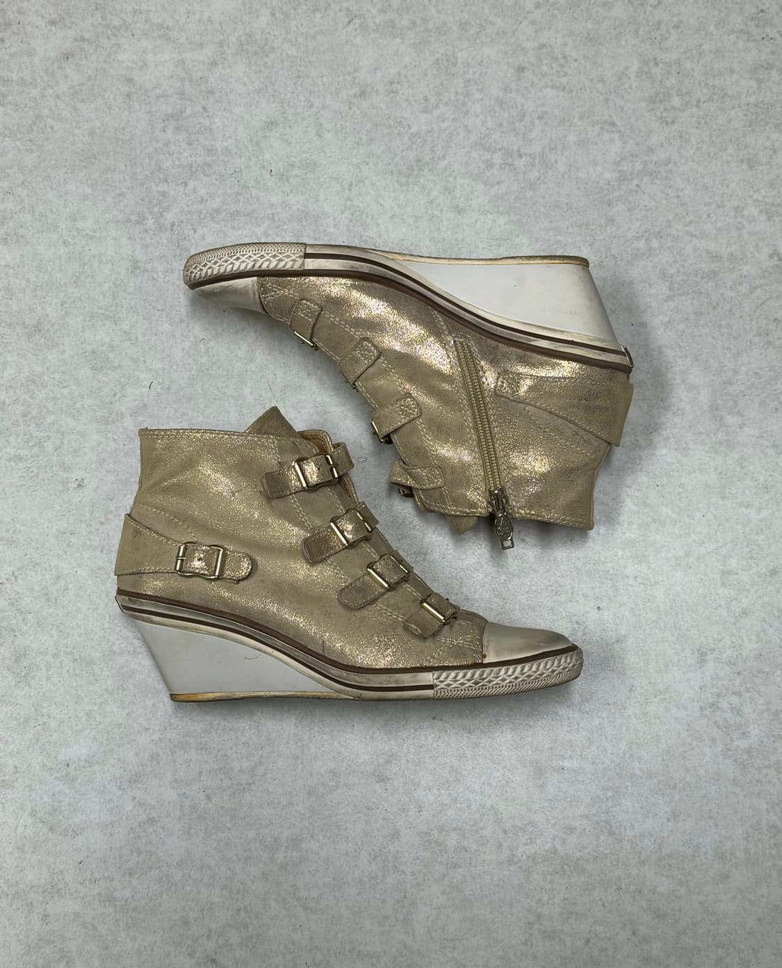 Ash 제니얼 골드 웨지 스니커즈 상품이미지3