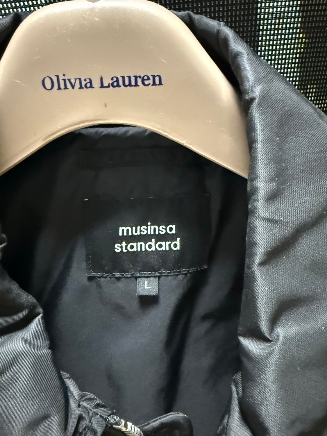 무신사 스탠다드 오버 칼라드 보머 자켓 블랙 L 상품이미지4