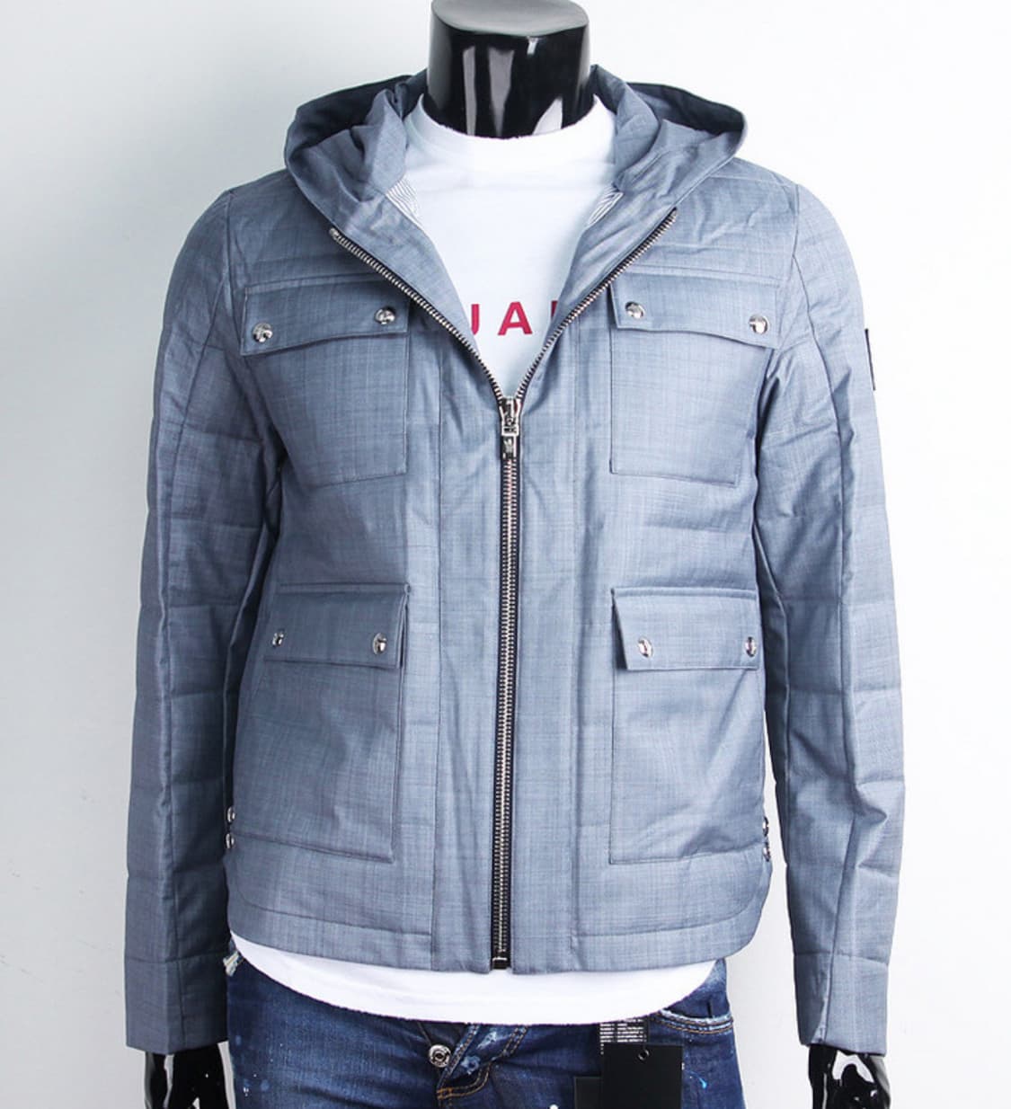 몽클레어 감마블루 울후드 패딩자켓 (95사이즈) 상품이미지2