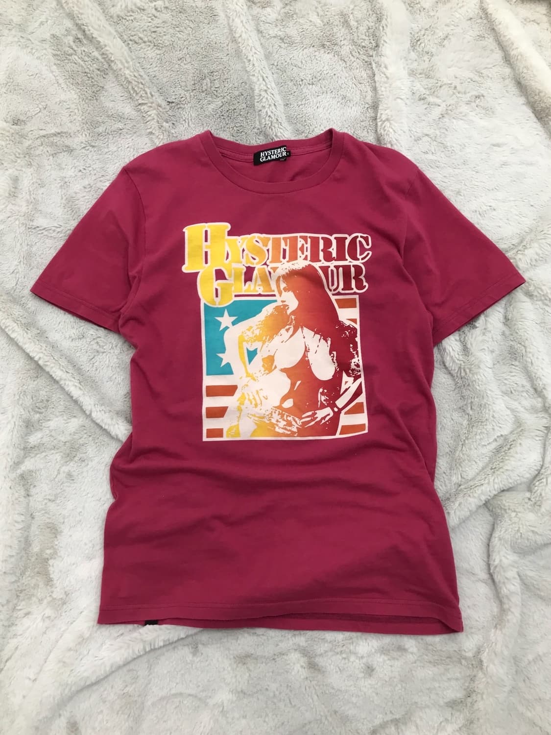 < Hysteric Glamour His girl Pink T-shirt 상품이미지7