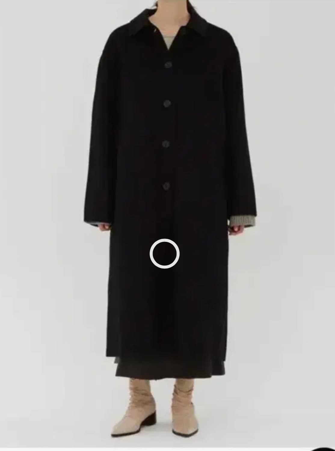 소프트마가린 피치피크닉 울 코트 롱 코트 상품이미지2