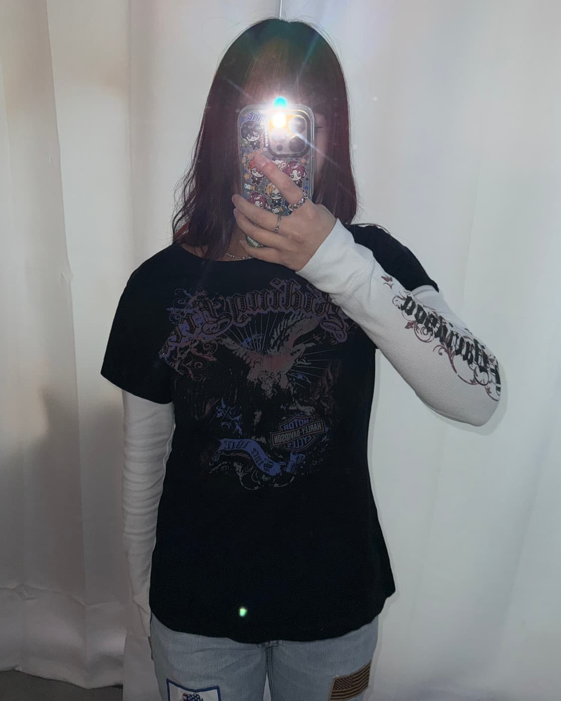 할리데이비슨 Y2k 롱슬리브 상품이미지1