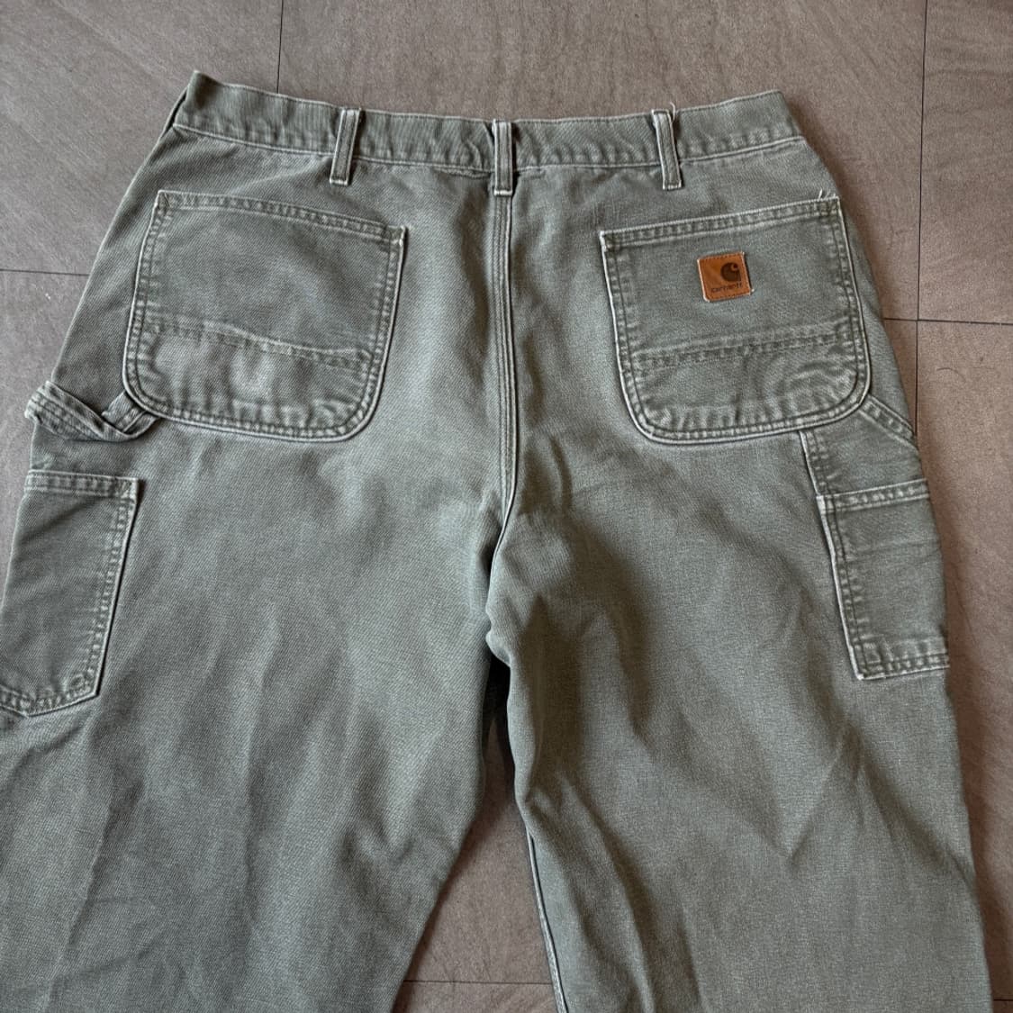 칼하트 오리지널 모스 그린 카펜터 팬츠 바지 상품이미지2