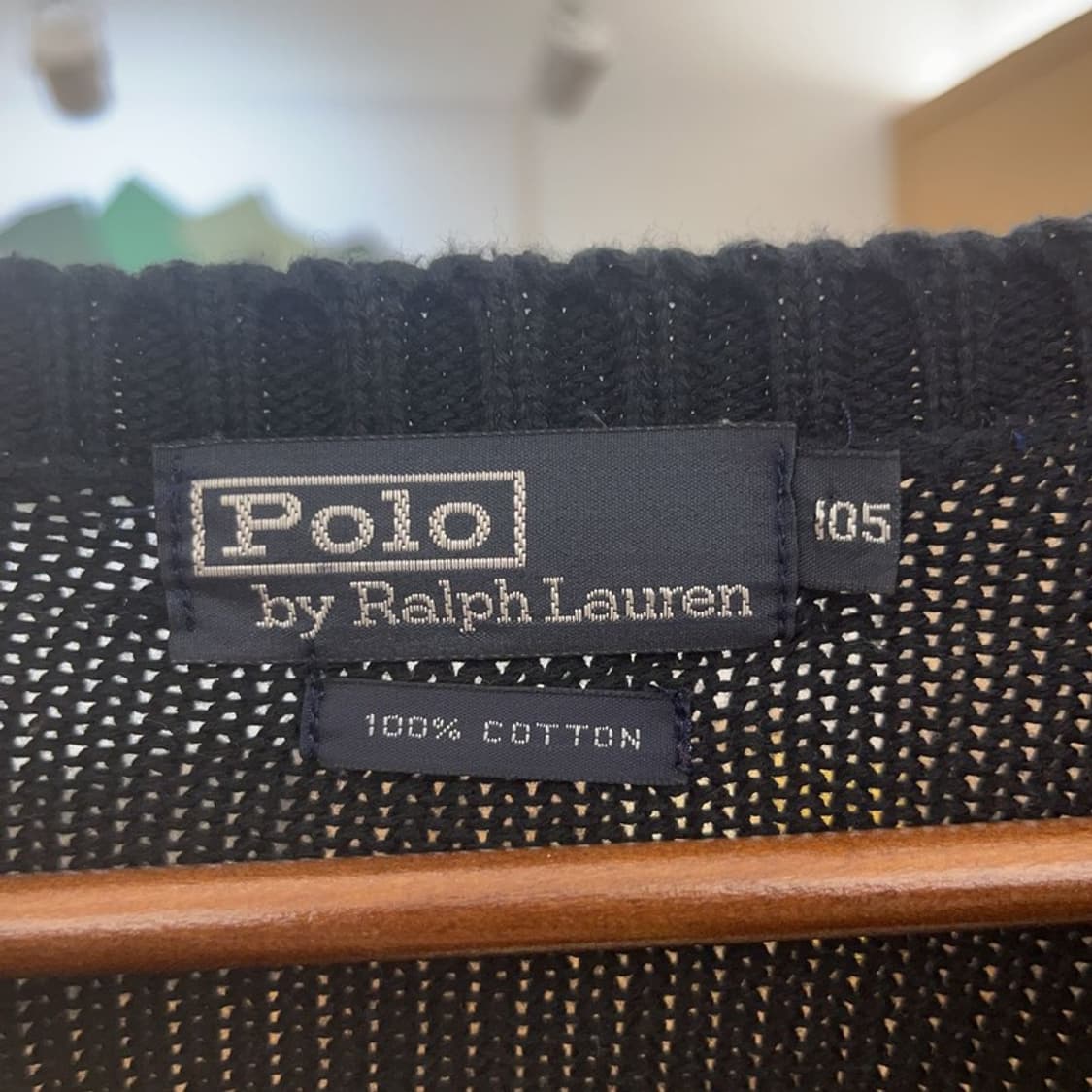 폴로 랄프로렌 90's Y2K 희귀 레트로 배색 니트 105 C07358 상품이미지5