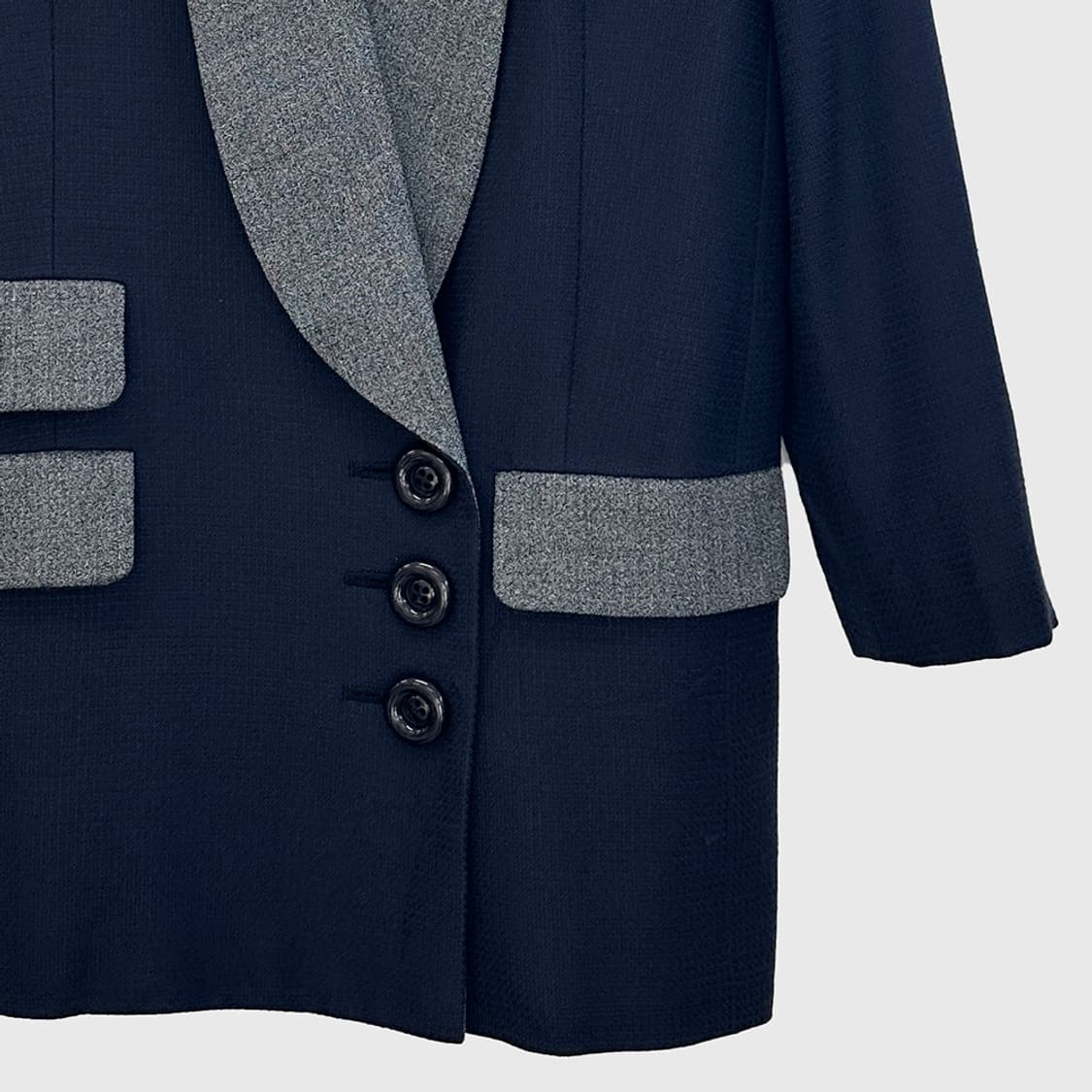 크리스챤 디올 DIOR 울 블렌드 숄카라 블레이저 자켓 여성 M 상품이미지3