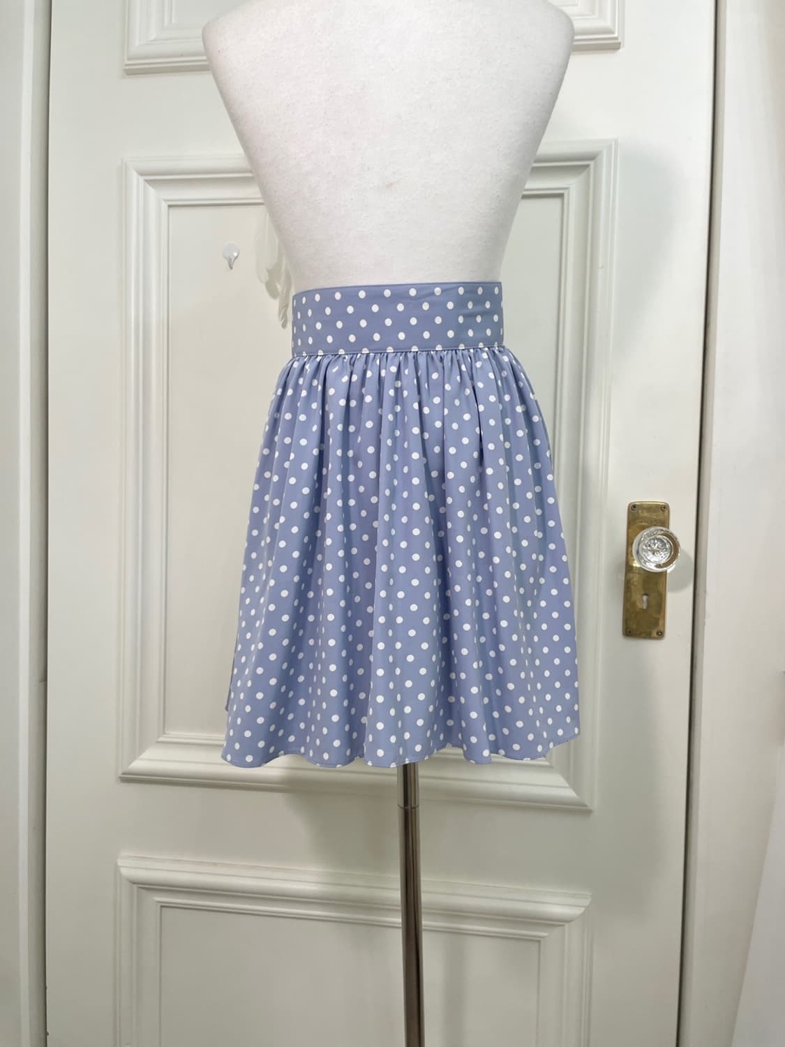 sky-blue dot wrap skirt 상품이미지4