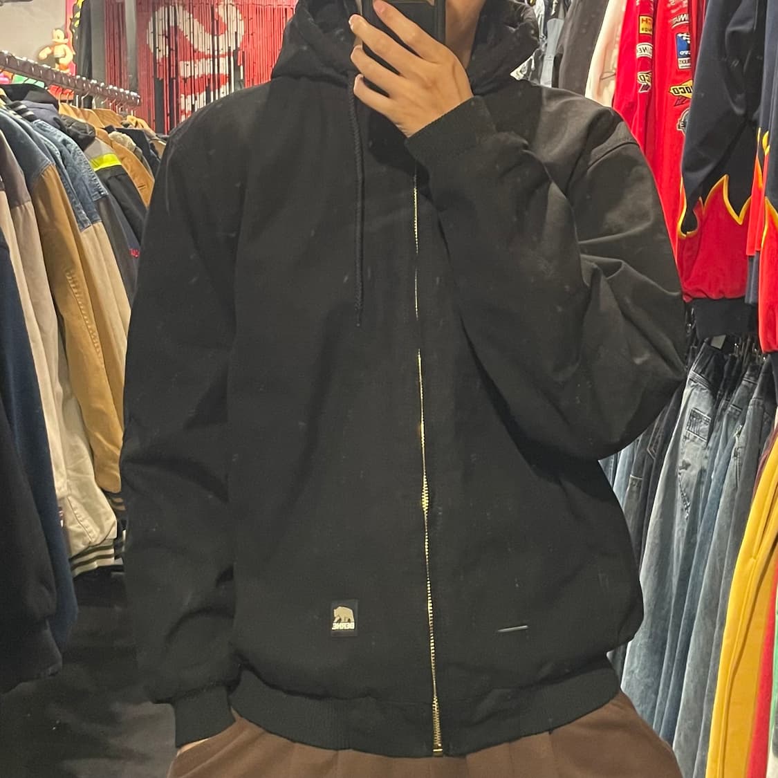 [IM] Vtg 빈티지 블랙 워크자켓 상품이미지1